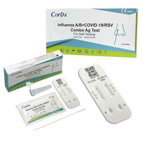 Test wymazowy 4w1 na RSV grypa A grypa B COVID-19